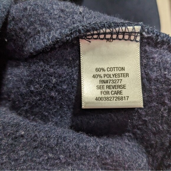 Croft & Barrow Easy Care Navy Blue Pullover, Quarter Zip, Collared Mens XL - Picture 9 of 11